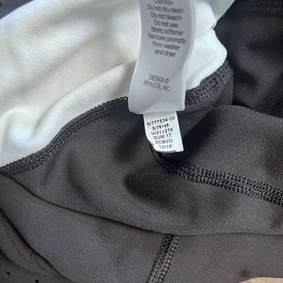 Athleta Stealth Black White Trucool Sculptek Perforated Crop Capri Legging SP - Picture 12 of 16